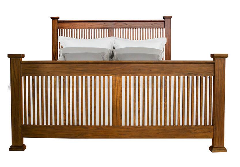 AAmerica Mission Hill California King Slat Bed with Posts Conlin's